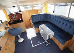 Interior image of boat